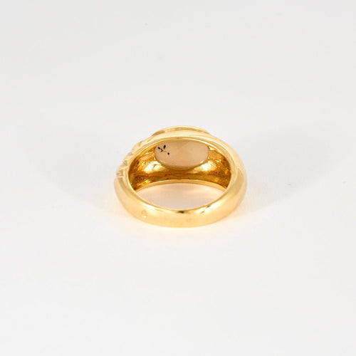 Bague 54.5 Bague Godron Opale 58 Facettes