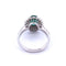 ANELLO IN ORO BIANCO 18 KT con smeraldo 1.80 ct  e diamanti 58 Facettes
