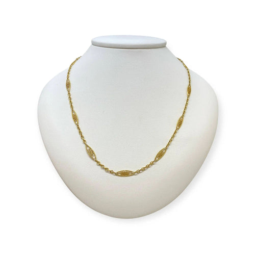 Collier Collier maillons filigranes en or jaune 58 Facettes 330080258