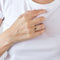 Bague 52 Bague solitaire rubis diamants 58 Facettes LP562