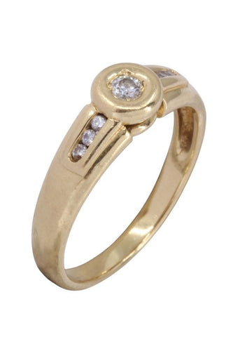 Bague 53 Bague style solitaire diamant 58 Facettes 093901