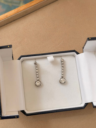 Boucles d'oreilles Pendants d’oreilles or et diamants 58 Facettes