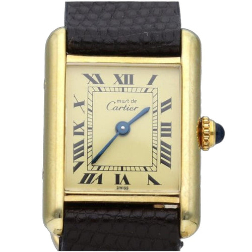 Montre Cartier Montre Tank Vermeil 58 Facettes MT42367