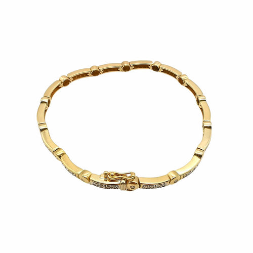 Bracelet Bracelet or jaune & diamants 58 Facettes