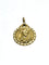 Pendentif MÉDAILLE en or champagne de la VIERGE 58 Facettes
