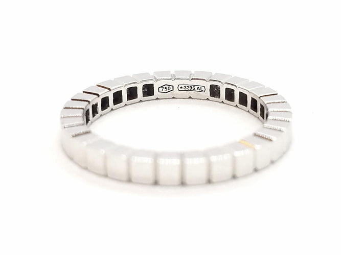 Bague 54 Bague Alliance Or blanc 58 Facettes 578800RV