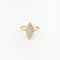 Bague 53 Bague marquise en or jaune et diamants 58 Facettes 30057