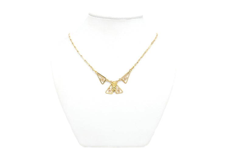 Collier Collier Art Déco en or jaune 18 carats 58 Facettes B682