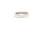 Bague contemporaine en or blanc 18 carats sertie de diamants