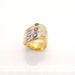 Ring 55 Ring Yellow gold and precious stones 58 Facettes