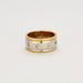 Bague Alliance or jaune, or blanc et diamants 58 Facettes LP766