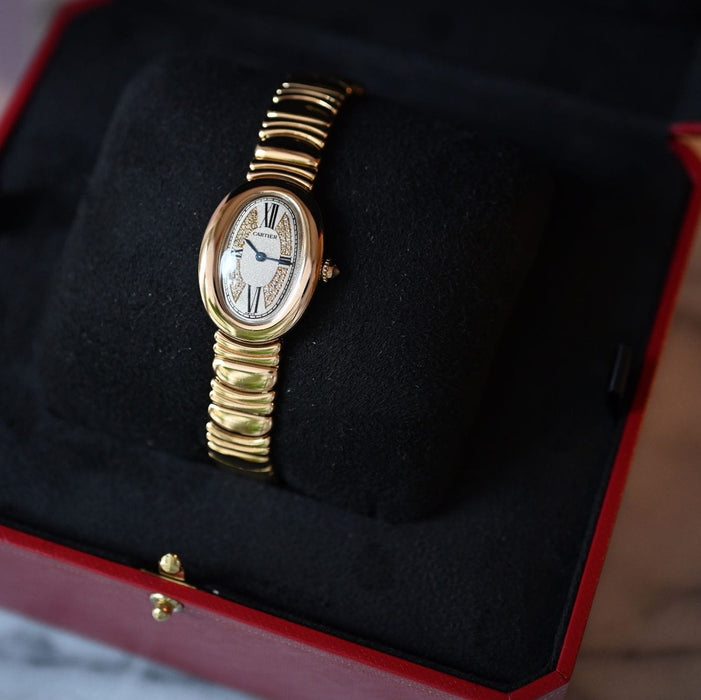 Montre Cartier Baignoire Diamonds 58 Facettes