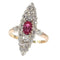 Bague 53 Rouge romantique : l'attrait intemporel d'une bague en rubis victorienne 58 Facettes 22298-0136