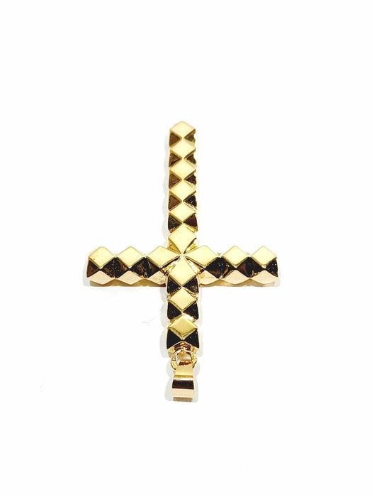 Pendentif Pendentif croix en or jaune 58 Facettes