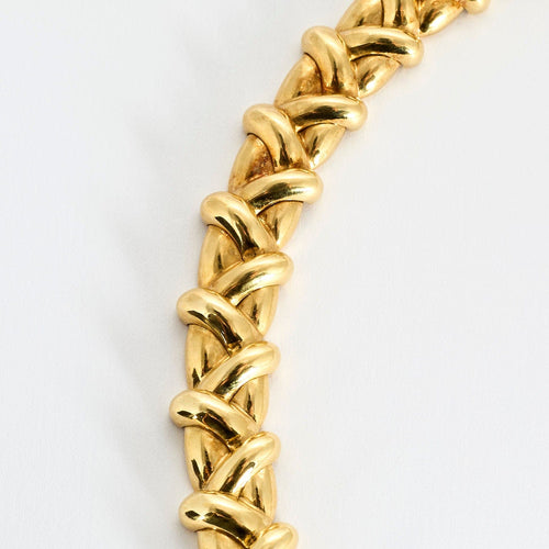 Collier Elegant collier en or jaune articulé 58 Facettes VES0706