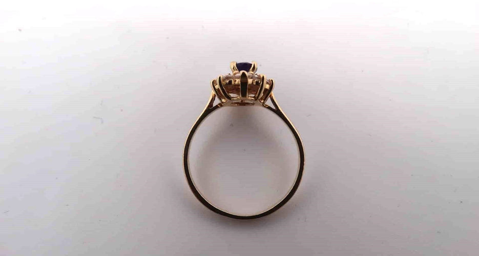 Bague 54 Bague or et Amethyste 58 Facettes 11587