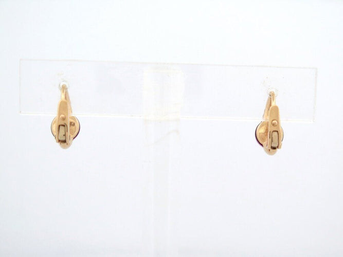 Boucles d'oreilles boucles d'oreilles POMELLATO m'ama non m'ama or rose grenat diamants 58 Facettes 266327