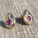 Boucles d'oreilles Boucles d'oreilles Alpa rubis diamants 58 Facettes 120