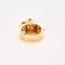 Bague 56 bague tank or jaune diamants rubis 58 Facettes