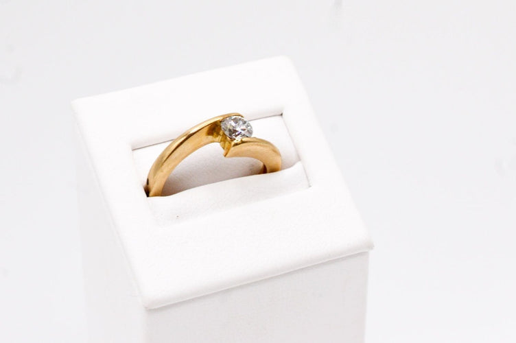 Alliance Demi Lune - montée sur diamant 58 Facettes 240019