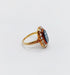 Bague 45 Bague marquise antique or jaune 18k ornée d'un camée représentant une jeune femme entourée de perles (circa 1900) 58 Facettes A04779