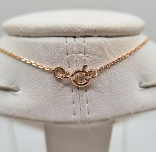 Collier Collier or rose et saphir rose 58 Facettes