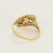 Bague 52 Bague Or jaune 18k et Platine 58 Facettes DADB-01