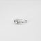 Bague 61 MAUBOUSSIN - Solitaire or blanc diamants 58 Facettes LP830/13