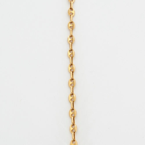 Collier Chaîne or maille grains de café 58 Facettes