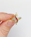 Bague 54 Bague marquise style art nouveau or jaune ornée de rubis et de diamants dans une monture finement travaillée 58 Facettes A04769