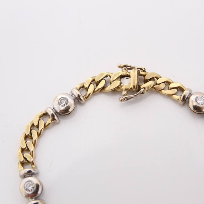 Bracelet Bracelet Alternance 2 Ors Diamants 58 Facettes E360520