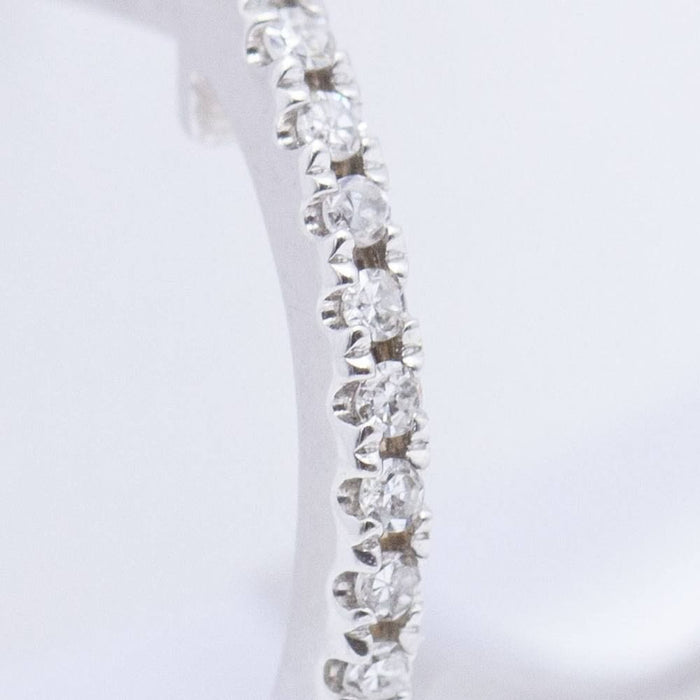 Boucles d'oreilles Earrings in White Gold and Diamonds 58 Facettes D359342RB