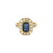Bague 53 Bague en or jaune, or blanc, saphir et diamants 58 Facettes COG0719