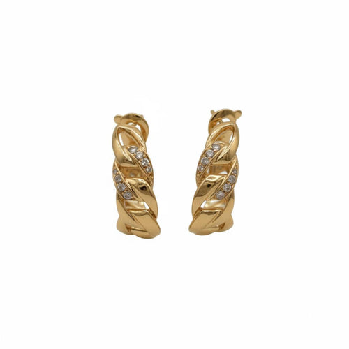 Boucles d'oreilles Cartier - Boucles d’Oreilles Bergame - Or Jaune et Diamants 58 Facettes 1.0001077/1