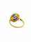 Bague 54 Bague ancienne en or 18 carats saphir et diamants 58 Facettes