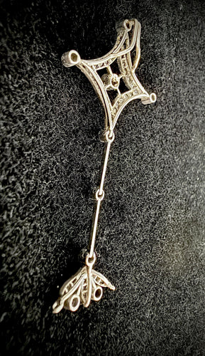 Pendentif en platine serti de 1 carat de diamants