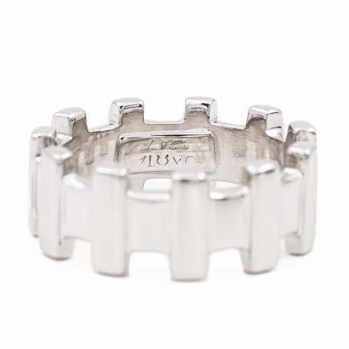 Bague 51 Zolotas Bague Alliance  Or blanc 58 Facettes 2057824CN