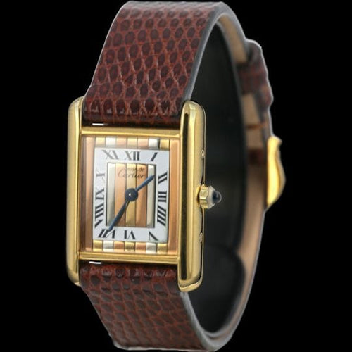 Montre Cartier Montre Tank Vermeil 58 Facettes MT43125