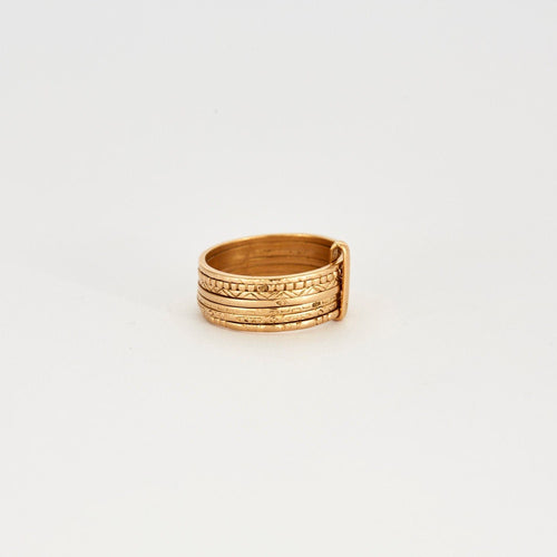 Bague Bague or jaune semainier 58 Facettes LP350