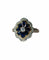 Bague Fleur or jaune, diamants, saphirs