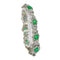 Bracelet Bracelet vintage luxueux : diamants 16 carats, émeraudes colombiennes 7 carats 58 Facettes 16196-0083