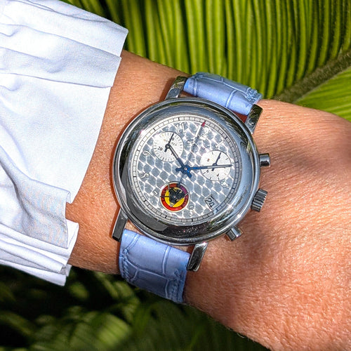 Montre CHOPARD - Eagle Ski Club Gstaad Chronograph watch 8900 Stainless Steel Round Mille Miglia Limited edition of 250 for the Eagle Ski Club Gstaad 58 Facettes