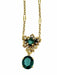 Collier Collier en or jaune tourmaline, indicolite et diamants 58 Facettes