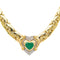 Collier Collier Maille haricot Or jaune Emeraude, Diamant 58 Facettes 4013232CN