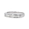 Bague 53 Bague Demi alliance Or blanc Diamant 58 Facettes 4274093RV