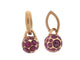 Boucles d'oreilles boucles d'oreilles POMELLATO harem rhodolite or rose 18k s 58 Facettes 268836