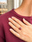 Bague 59 Bague Or rose Rubis Diamants Grenats 58 Facettes