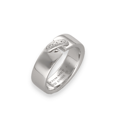 Bague 52 Bague Chaumet Lien Évidence – Or Gris 18k – Taille 52 – Papiers & Facture de 2004 58 Facettes FB10987