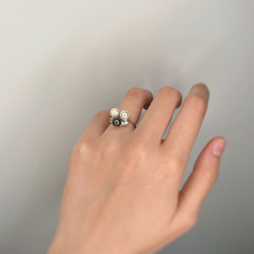 Bague 53 Bague - Or, diamants & perles 58 Facettes 230118R