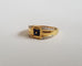 Bague 53 Bague or jaune saphirs et diamants 58 Facettes